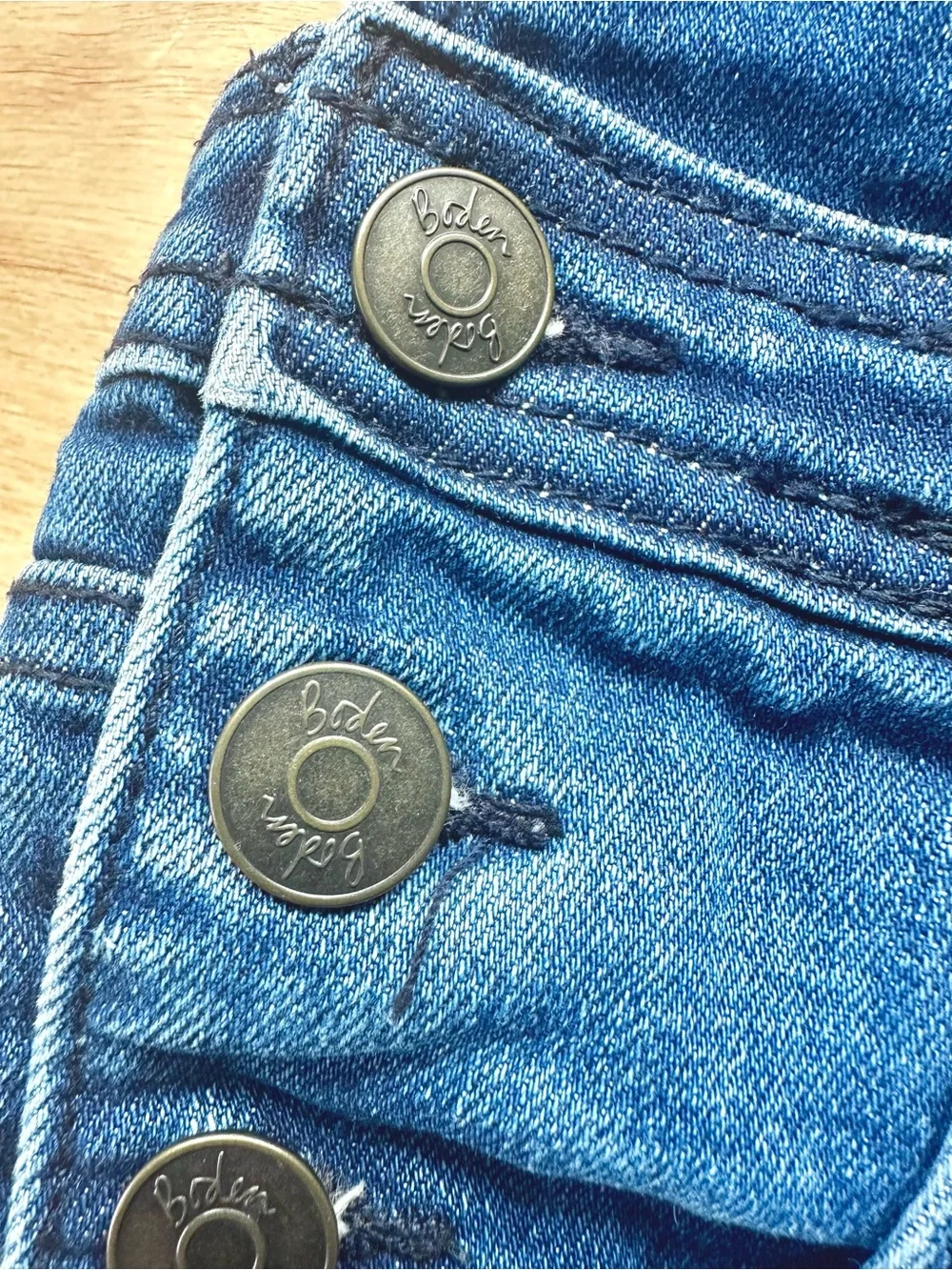 Boden Girls Denim Skinny Overalls Dungarees Size 7-8Y 128 Adjustable Straps